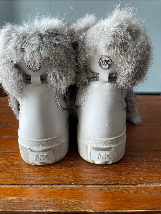 Michael Kors Shoes - Michael Kors Cream Fur-Trim Winter Boots
